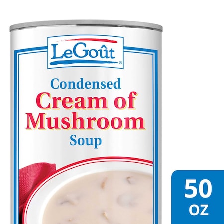 Legout Cream of Mushroom Condensed Canned Soup, 50 ounce, 12PK 3750061363