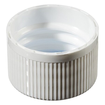 Nalgene Closure, White, 22.1 mm Dia, PK2000 312158-0021