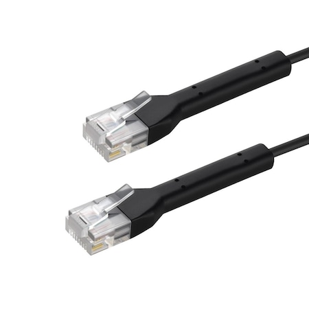 Monoprice Cat6A Ethernet Patch Cable - Bendable UTP 30AWG 2ft Black 49127