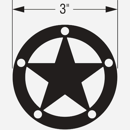 Simpson Strong-Tie Outdoor Accents Mission Collection ZMAX Black Powder-Coated Decorative Star APDTS3