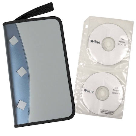 C-Line Products 5-13/16" x 11-1/16" Refillable CD/DVD Organizer Case, 12EA/BX 61955-BX
