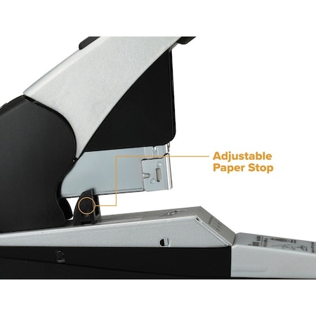 Bostitch Auto 180 Xtreme Duty Automatic Stapler, 180-Sheet Capacity, Silver/Black BOSB380HDBLK