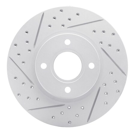 Dynamic Friction Co DFC Geoperformance Rotor - Drilled and Slotted 830-54075L