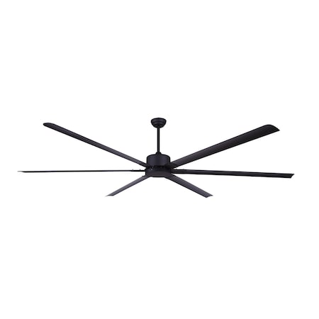 Canarm Ceiling Fan, 96 in Blade Dia, 6 Blades, 5 Speeds, 120V AC, Matte Black CP96BK