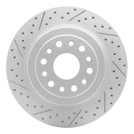 Dynamic Friction Co DFC Geoperformance Rotor - Drilled and Slotted 830-40121L