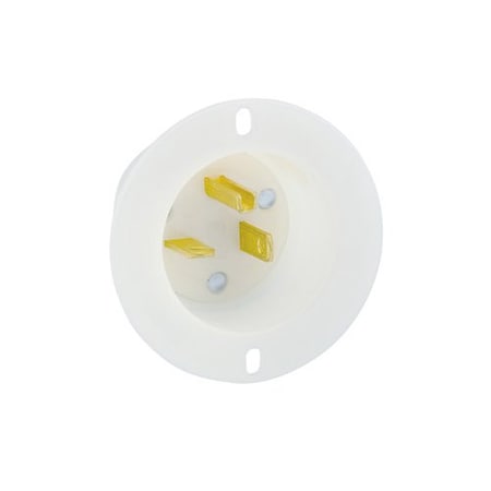 Leviton Straight Blade Receptacle, 5-20P, 20 A, 125V AC, 2 Pole, 3 Wire, Grounded 15378-C