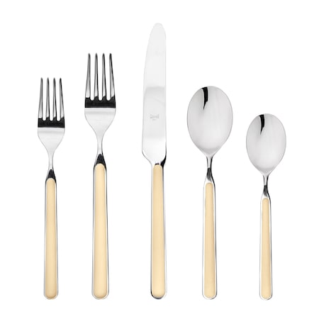 Mepra Fantasia Flatware Set - 20 Pieces - Vanilla 10L622020