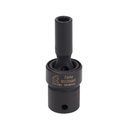 Sunex 1/4 in Dr 5Mm Magnetic Universal Socket 12Pt 805ZUMMG