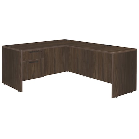 Regency Corner Desks, 29 in H, 71 in W X Wood, Neo Walnut LLDSP713547NW