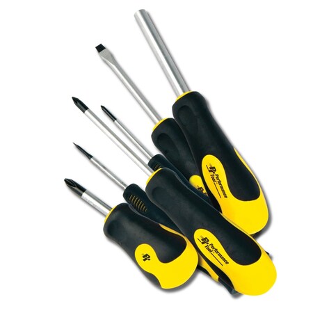 Perform Tool Screwdriver Star/ Slotted/ Phillips/ Hex; Chrome Vanadium Steel; With Magnetic Tip W1718