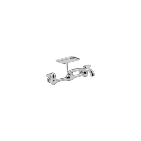 Homepointe Wall-Mount Kitchen Faucet, 2 Handles, Chrome Plated 240561