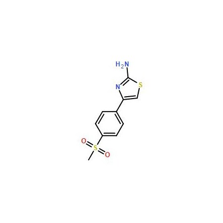 Ak Scientific 4-(4-(Methylsulfonyl)phenyl)thiazol-2-amine (100mg), CAS 383131-95-1 4945AB-100mg