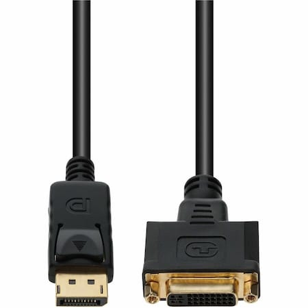 Add-On Addon Displayport Male To Dvi-D Dual Link (24+1 Pin) Female Black DISPORT2DVID