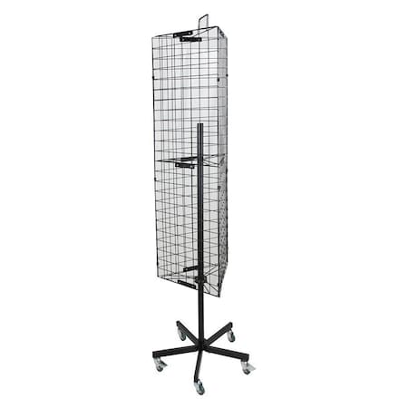 Prosource Display Rack, Steel, Black DR1101