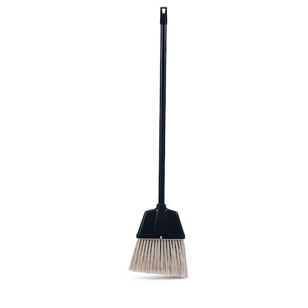 Medline Lobby Broom, Plastic, Black/Gray EVS2601H