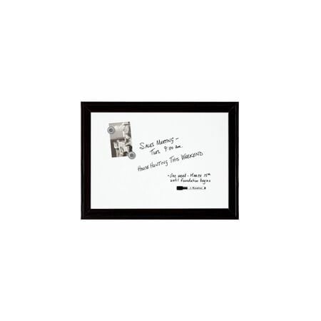 Quartet Home Decor Magnetic Dry Erase Board, 23 x 17, Black Wood Frame 79282