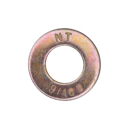 Auveco 9/16in Sae High Strength Washer Zinc Yellow, 50PK 12786