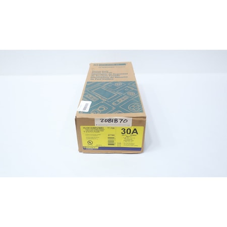 Square D HEAVY DUTY SAFETY SWITCH 30A AMP 600V-AC 3P HU361AWKVWEI