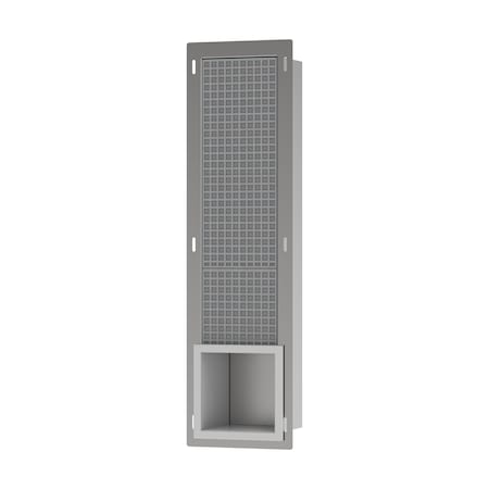 Hansgrohe XtraStoris Original Recessed Toilet Paper Holder with Storage & Tileable Door in Matte White 56058700