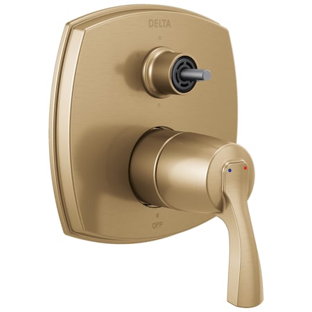 Delta 14 Series Integrated Diverter Trim with Six Function Diverter Less Handle Lumicoat Champagne Bronze T24976-CZ-PR-LHP