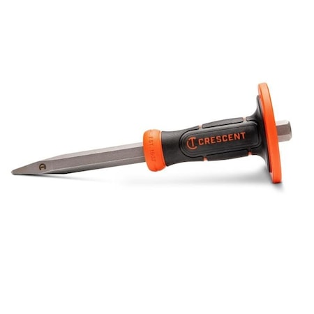 Crescent Chisel, 3/4inx12in, Bull Point w/Handguard CBPC34H