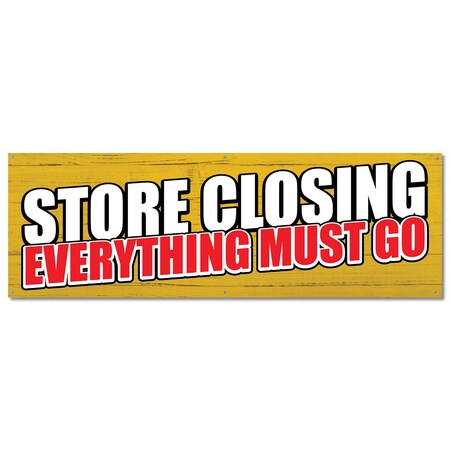 Signmission Store Closing, 24 Inch, Banner B-72-30424