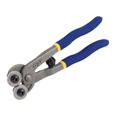 Qep Glass Tile Nipper, 1/32 to 1/4 in Cutting Capacity, Contoured Handle, Blue Handle 32010