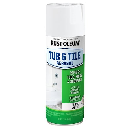 Specialty Spray Paint, Gloss, White, 12 oz, Can 280882