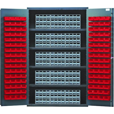 Quantum Storage Systems SPECIALTY CABINET W/15 QIC'S &180 RED BINS QSC-QIC122RD