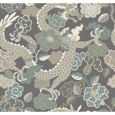 A-Street Prints Yanci Stone Dragon Wallpaper 4120-72006