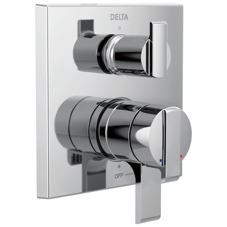 Delta Ara Angular Modern Monitor 17 Series Valve Trim with 3-Setting Integrated Diverter T27867
