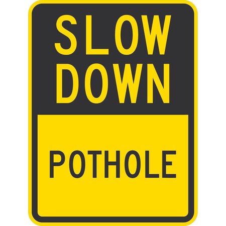 Lyle Pothole, 18x24, Non-Reflective, Yellow G-11202-NA_18x24