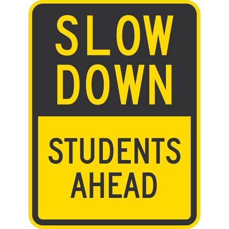 Lyle Students Ahead, 18x24, High Intensity Prismatic, Yellow G-10799-HI_18x24