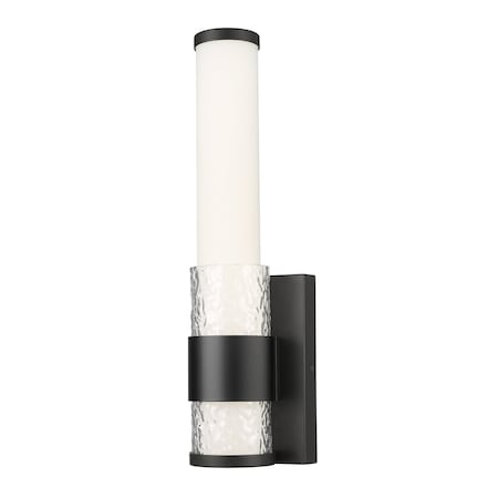 Z-Lite Egon 1-Light Wall Sconce, 4.75 in W, Matte Black 1015-1S-MB-LED