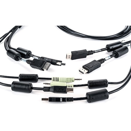 Vertiv Cable, 2-Displayport/1-Usb/1-Audio, 6Ft CBL0106