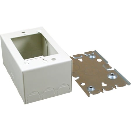 Wiremold GFCI Box Fitting, Ivory, Steel V5744