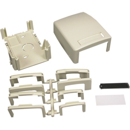 Wiremold Data Box Fitting, White, PVC PDB1CMWH