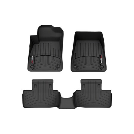 Weathertech Black, Front and Rear Floorliners 441783-1-2