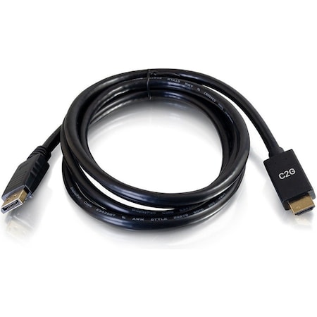 C2G 3ft DP to HDMI Cable 4K Passive Black 54432
