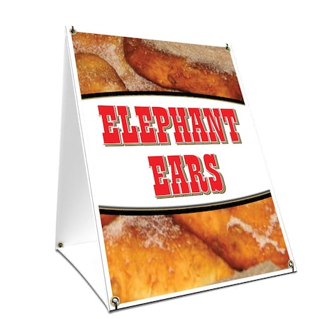 Signmission Elephant Ears, 36 Inch x 24 Inch A-frame Yard Sign, Plastic Sign SBC-2436-Elephant Ears