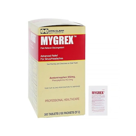 Mygrex Pain Reliever Tablets 500/5mg Unit Dose, 300PK 7920093