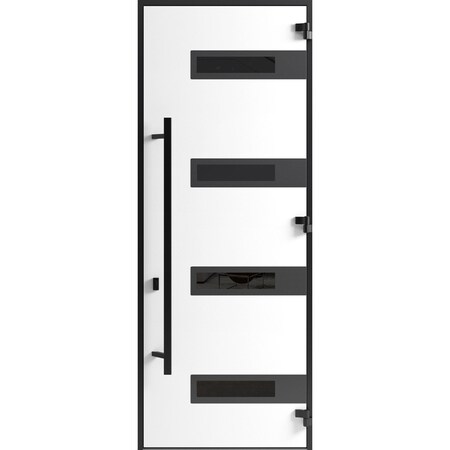 Vdomdoors Front Exterior Prehung Steel Door Ronex0131 Grey 96 Entry Metal Modern Painted W36xH96 Left hand RONEX0131EXD-GRE-W36xH96-LH-I
