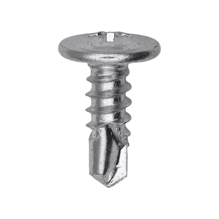 Auveco Phillips Low Profile Round Washer Head Teks Number 2 Screw #8 x 1/2in, 100PK 15171