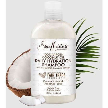 Shea Moisture 100 Percent Virgin Coconut Oil Daily Hydration Shampoo, 13 Fluid Ounce, 4PK 64347372
