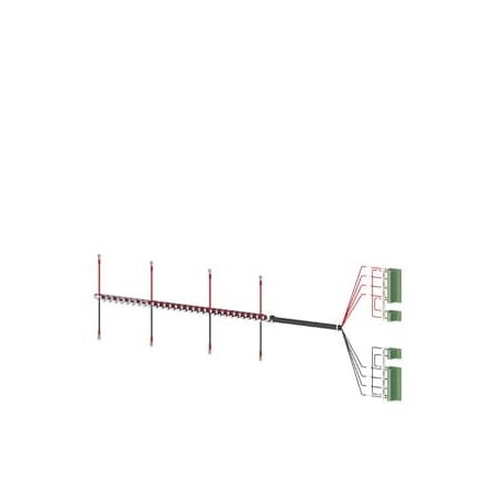 Siemens Accessory for 3KC8 Power supply cable for connection at the bottom 4-pole for 3KC9830-7