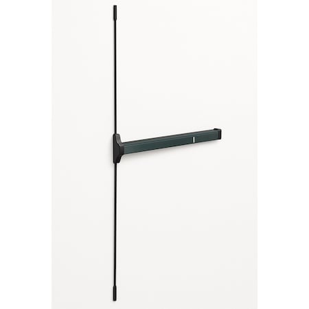 Global Door Controls STED Series Duronodic Grade 2 Storefront 48 in Concealed Vertical Rod Narrow Stile Panic Exit Device w/ Mortise Cylinder TH1100-STED48CVR-DU