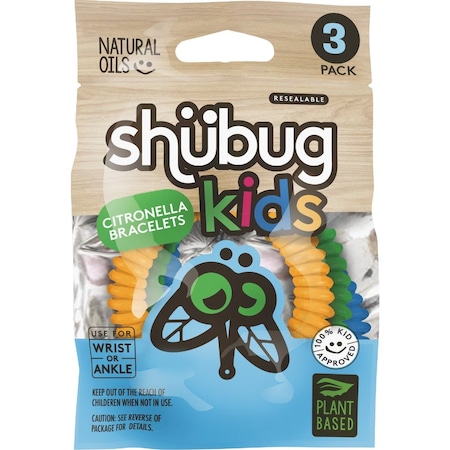Shubug Kids Coil Bracelets Insect Repellent, 3PK 209KC3PK1