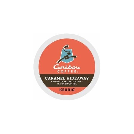 Caribou Coffee K-Cup Caramel Hideaway, Medium, K-Cup, 24PK 5000330787