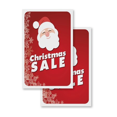 Signmission Christmas Sale, Vinyl Decals Only 24 Inch x 36 Inch, Vinyl Decal, 2PK DSB-2436-2PACK-30362