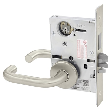 Corbin Russwin Security Storeroom or Closet Mortise Lock, LW Lever, A Rose, Satin Chrome, Less Core ML2059 LWA 626 LC